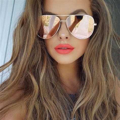 cute rose gold trendy sunglasses.